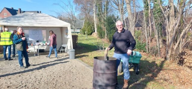 Vlasoven pauzeplek wandeltocht SHKK